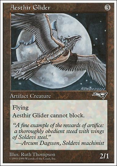 Magic the Gathering: Anthologies (Base Set) card 67 Aesthir Glider