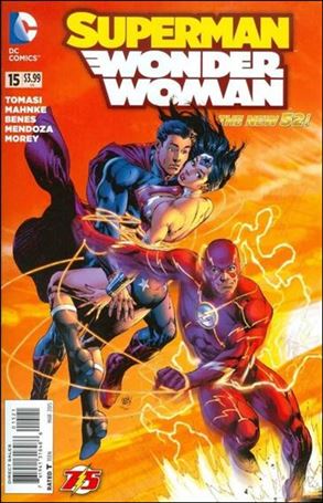 Superman/Wonder Woman issue 15-D Ivan Reis Flash 75th Anniversary Cover