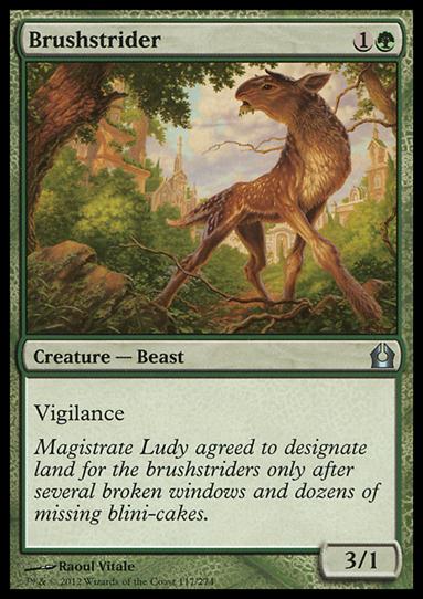 Magic the Gathering: Return to Ravnica (Base Set) card 117 Brushstrider