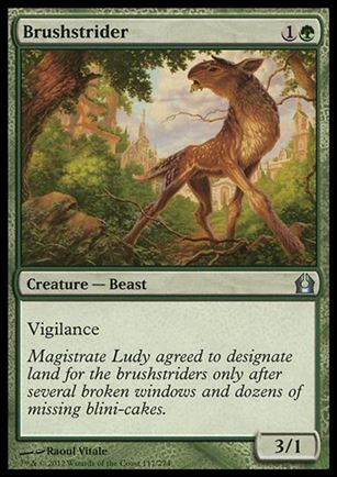Magic the Gathering: Return to Ravnica (Base Set) card 117 Brushstrider