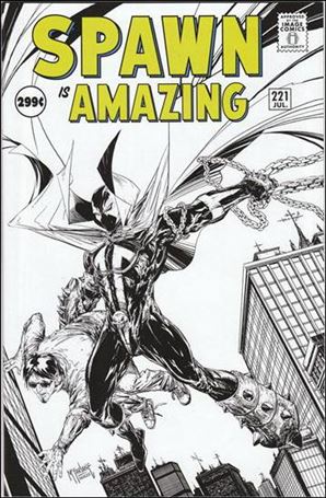 Spawn issue 221-B Black and White 1:25 Cover