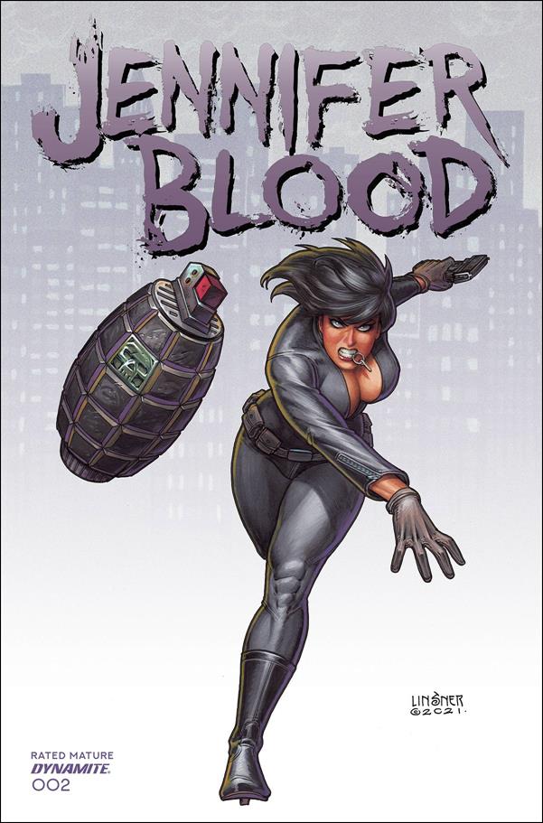 Jennifer Blood (2021) issue 2-B Joseph Michael Linsner Cover