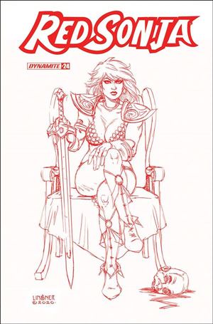 Red Sonja (2019) issue 24-N Joseph Michael Linsner 1:25 Red Line Art Cover
