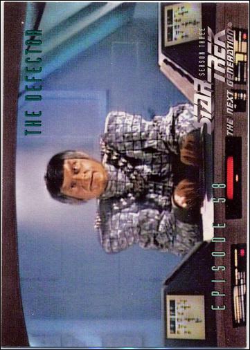Star Trek: The Next Generation - The Episode Collection Season Three (Base Set) card 259 The Defector, Episode 58A
