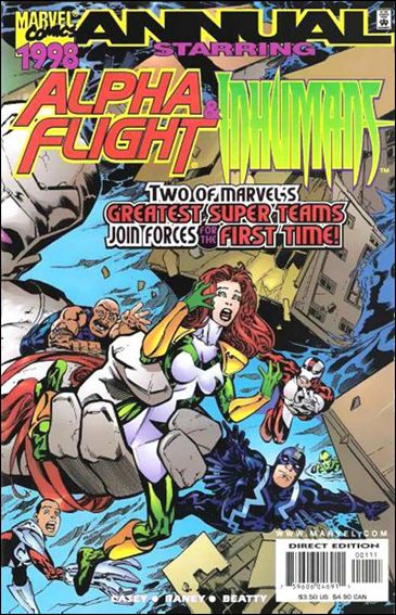 Alpha Flight/Inhumans issue '98 Wraparound Cover