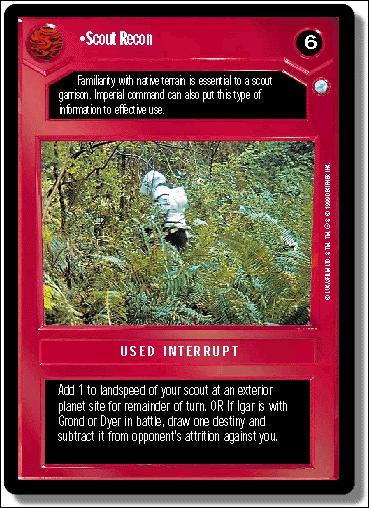 Star Wars: Endor Limited (Base Set) card 58 Scout Recon