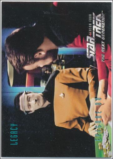 Star Trek: The Next Generation - The Episode Collection Season Four (Base Set) card 337 Legacy, Episode 80A