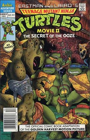 Teenage Mutant Ninja Turtles II: The Secret of the Ooze Official Movie Adaptation Cover Image 1