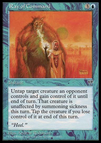 Magic the Gathering: Mirage (Base Set) card 86 Ray of Command
