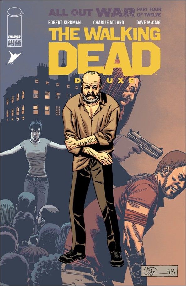 Walking Dead Deluxe issue 118-B Charlie Adlard Cardstock Cover