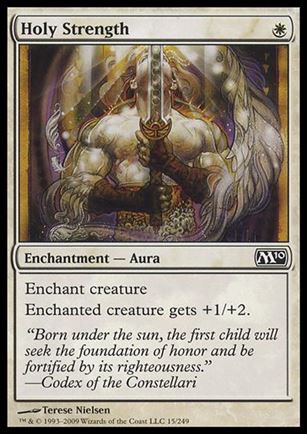 Magic the Gathering: 2010 Core Set (Base Set) card 15 Holy Strength