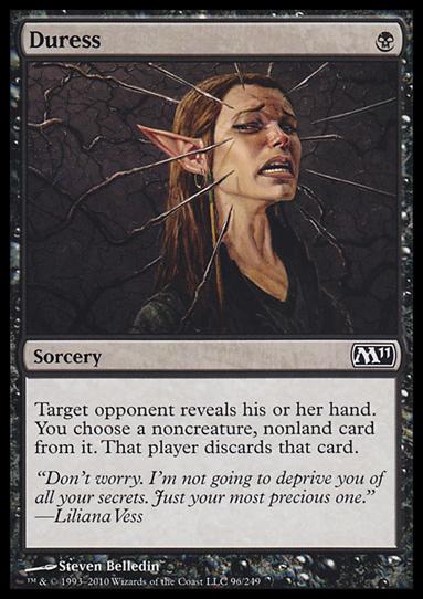 Magic the Gathering: 2011 Core Set (Base Set) card 96 Duress