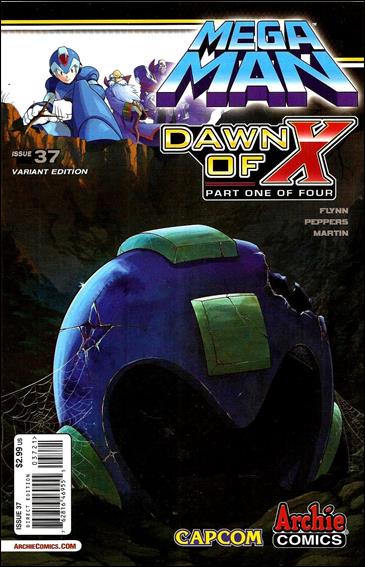 Mega Man issue 37-B Patrick "Spaz" Spaziante Helmet Cover