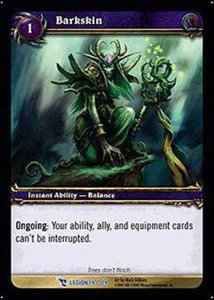 World of Warcraft: March of the Legion (Base Set) card 19 Barkskin