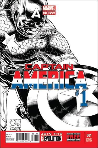 Captain America (2013) issue 1-E Joe Quesada 1:150 Sketch Cover
