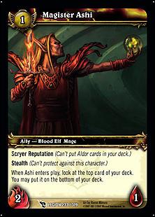 World of Warcraft: March of the Legion (Base Set) card 233 Magister Ashi