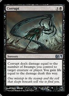 Magic the Gathering: 2014 Core Set (Base Set) card 91 Corrupt