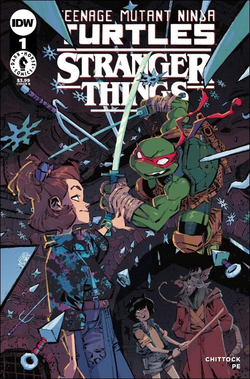 Teenage Mutant Ninja Turtles x Stranger Things issue 1-B Jorge Corona Cover
