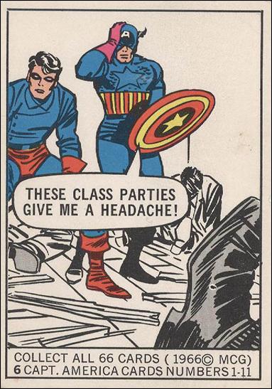 Marvel Superheroes (Base Set) card 6 These Class Parties Give Me A Headache!