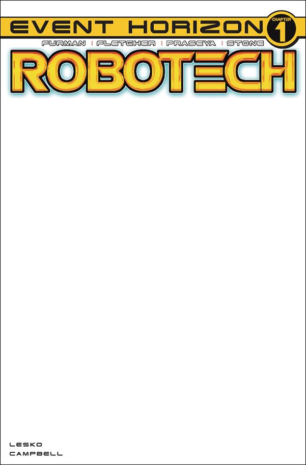 Robotech (2017) issue 21-E Blank Sketch Cover