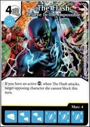 DC Comics Dice Masters War of Light card 114 The Flash: Believe in the Impossible