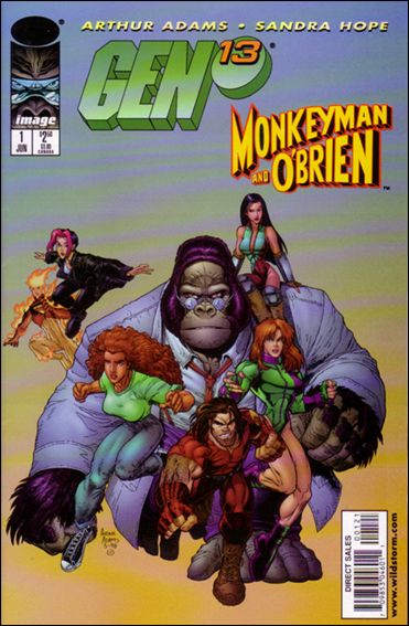 Gen13/Monkeyman & O'Brien issue 1 Day Cover