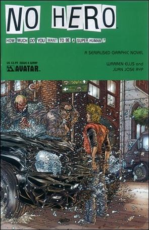 No Hero issue 4-B Wraparound Cover