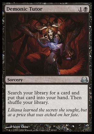 Magic the Gathering: Duel Decks: Divine vs. Demonic (Base Set) card 49 Demonic Tutor