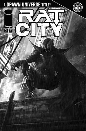Rat City (2024) issue 9-C Seth Adams B&W Cover