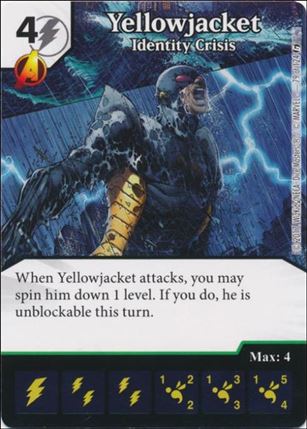 Marvel Dice Masters Guardians of the Galaxy  card 79 Yellowjacket: Identity Crisis
