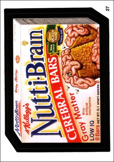 Wacky Packages All-New: Series 1 (Base Set) card 27 Nutti-Brain