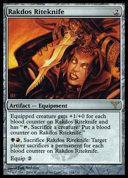 Magic the Gathering: Dissension (Base Set) card 164 Rakdos Riteknife