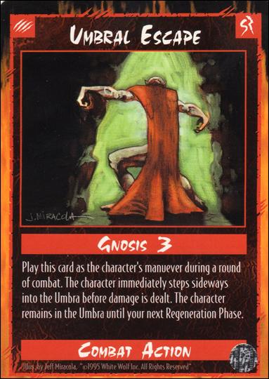 Rage Limited (Base Set) card 289 Umbral Escape 
