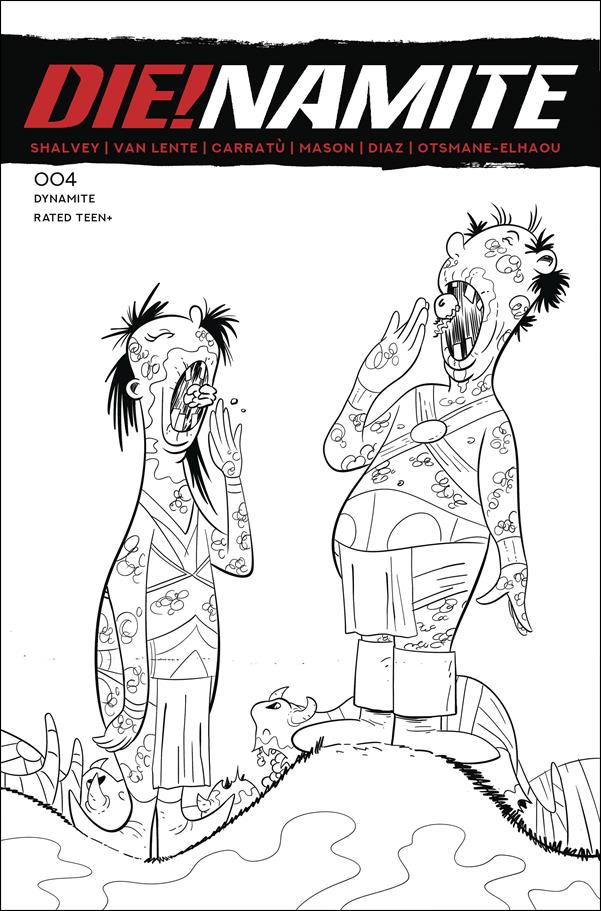 Die!namite issue 4-K Jacob Edgar 1:7 B&W "Dr. Suess" Cover