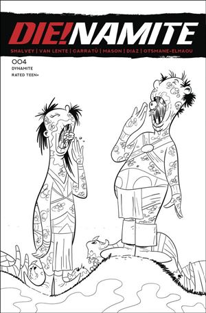 Die!namite issue 4-K Jacob Edgar 1:7 B&W 