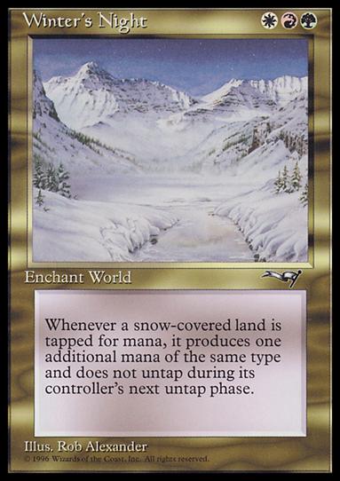 Magic the Gathering: Alliances (Base Set) card 115 Winter's Night