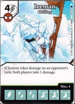 Marvel Dice Masters Amazing Spider-Man card 93 Iceman: Chilling