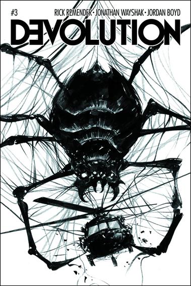 Devolution issue 3-B Black & White Cover 1:10