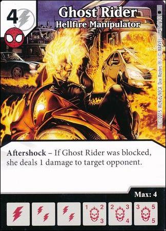 Marvel Dice Masters Amazing Spider-Man card 49 Ghost Rider: Hellfire Manipulator 