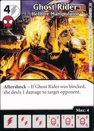 Marvel Dice Masters Amazing Spider-Man card 49 Ghost Rider: Hellfire Manipulator 