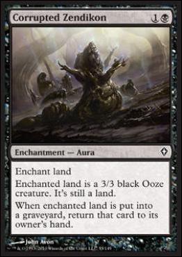 Magic the Gathering: Worldwake (Base Set) card 55 Corrupted Zendikon
