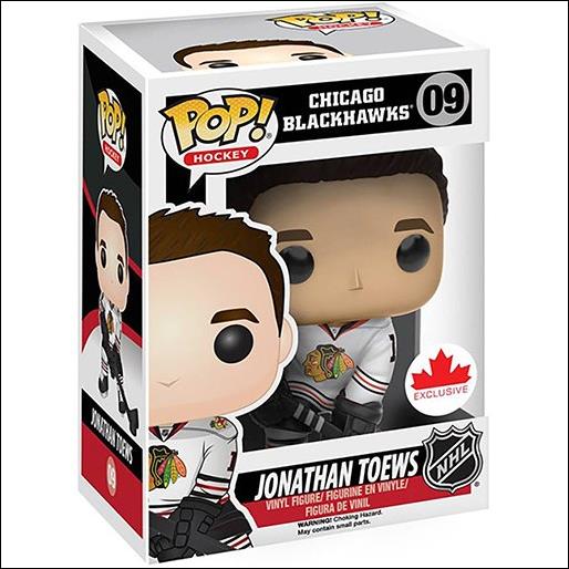 Pop! Hockey figure 9-B Jonathan Toews (Away Jersey)