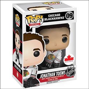Pop! Hockey figure 9-B Jonathan Toews (Away Jersey)