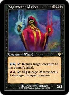 Magic the Gathering: Invasion (Base Set) card 113 Nightscape Master