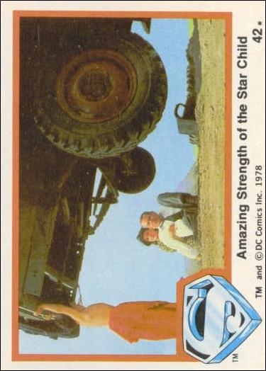 Superman (Movie) Series 1 (Base Set) card 42 Amazing Strength of the Star Child