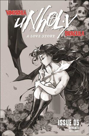 Vampirella/Dracula: Unholy issue 5-N Rose Besch 1:20 Black & White Cover