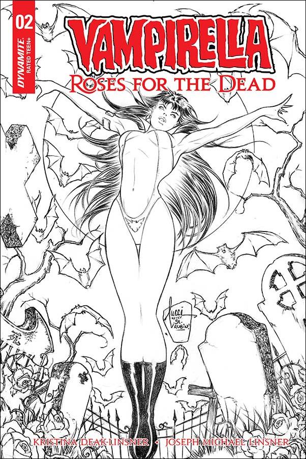 Vampirella: Roses for the Dead issue 2-C Billy Tucci 1:10 Black & White Cover