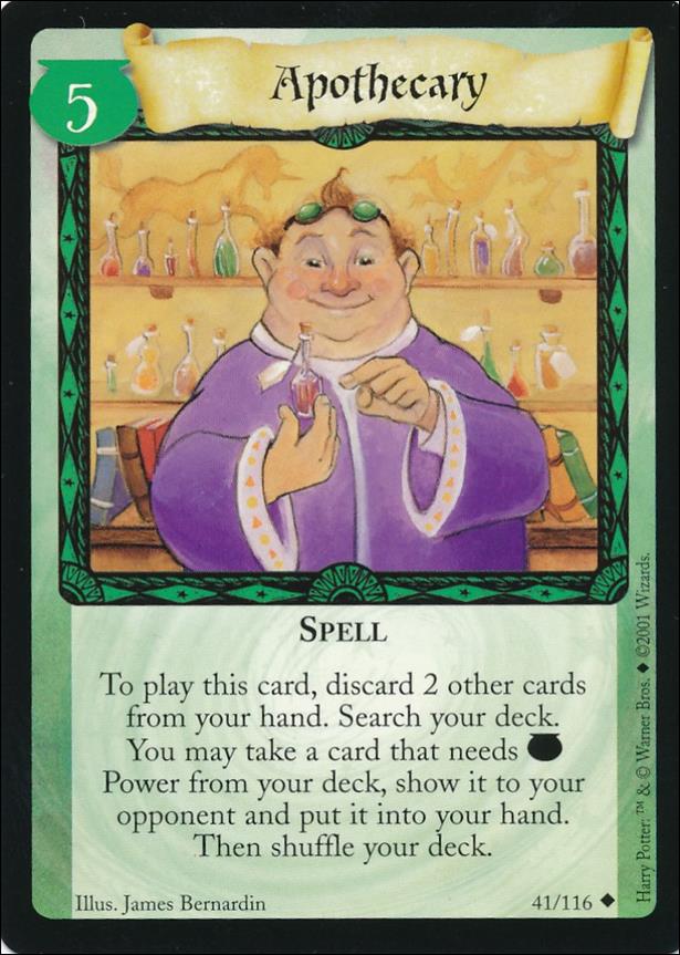 Harry Potter (Base Set) card 41 Apothecary