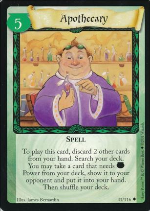 Harry Potter (Base Set) card 41 Apothecary