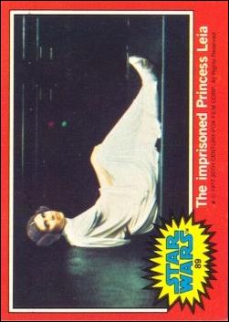 Star Wars: Series 2 (Base Set) card 89 The imprisoned Princess Leia